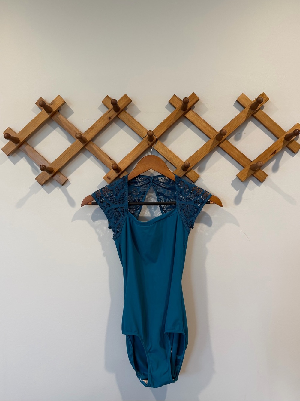Eleve Dancewear Leotard | Size Small | Deep Teal Lace